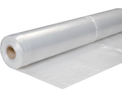 Wovar Bouwfolie T100 Transparant 300 cm breed | Rol 50 Meter | Bouwfolie transparant