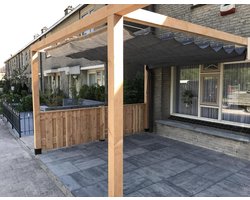Wovar Harmonica schaduwdoek 290 x 500 cm | 285gr/m2 | Antraciet | Per stuk | Premium Schaduwdoeken