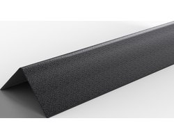 Wovar Kunststof Hoekprofiel op Rol Zwart 2.5 x 2.5 x 260 cm | Per Stuk