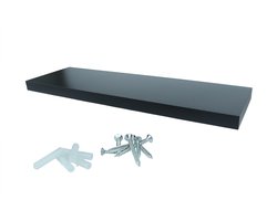 Wovar Zwevende Wandplank 60 x 24 cm Zwart | Per Stuk