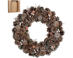 Wreath peach - h10xd50cm