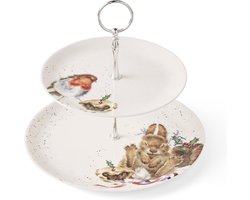 Wrendale - Cakestand - Robin & Bunny