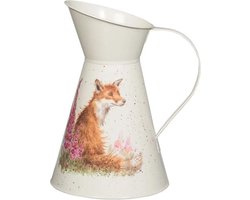 Wrendale Designs - 'Foxgloves' fox flower jug - Bloemenvaas - Gieter - Waterkan