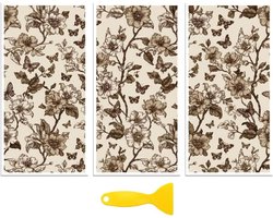 Wrijf op transfers - Meubelstickers Decoratieve stickers - Meubels decoreren - Waterdicht PVC materiaal - 15 x 30 cm