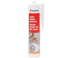 Wuerth Sanitair Siliconenkit - Transparant - 280ml - Schimmelwerend