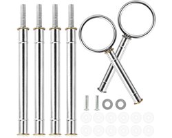 Wvu & Wvo Set of Tagère Tongs, 2 Sets of Tagère Accessories, 2 to 3 Levels, for Wedding Cake, Etagère, Cake Stand - ShopVlot