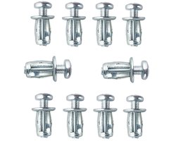 x 25 hollewandpluggen, metalen hollewandpluggen, spreidpluggen, combineerbaar met holtepluggen, tang voor woondecoratie en bevestigingen
