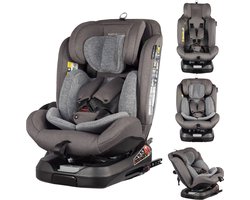 X Adventure Autostoel 360° Draaibaar Supreme - i-Size Met Isofix - Groep 0/1/2/3 (40 cm tot 150 cm) -Vanaf Geboorte tot 12 jaar - Denim Grey