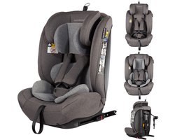 X Adventure Autostoel Grow Fix Groep 1/2/3 9-36 kg (76 tot 150 cm) Vanaf 15 maanden tot 12 jaar - Met Isofix - i-Size - Meegroei Autostoel - Grijs
