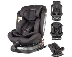 X Adventure Autostoel Supreme 360° Draaibaar i-Size Met Isofix Groep 0/1/2/3 (40 cm tot 150 cm) -Vanaf Geboorte tot 12 jaar - Zwart