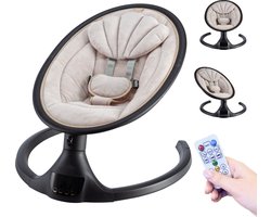 X Adventure Wipstoel Elektrisch Rocco / Schommelstoel Met Bluetoothfunctie & Afstandsbediening- Velvet Nougat
