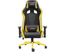 X-Drive Professional Gaming Chair – Professioneel Gaming Stoel - Bureaustoel - Zwart / Geel