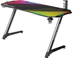 X Rocker Jaguar Gaming Bureau - Op Geluid Reagerende LED-verlichting - Zwart