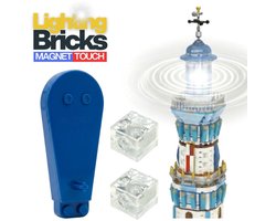 Xainy MS04 Magnetisch Touch Verlichtingsset kubus | Elementensplitser seperator tool | Speelgoed lampjes op batterijen | Technic bouwblokken verlichting geschikt voor city architecture bouwsets | My bricks light geschikt voor Reobrix Pantasy