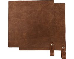 Xapron Leren Pannenlappen Utah kleur Roest