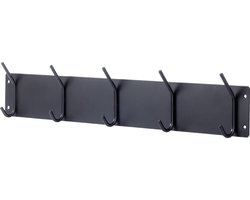 Xaptovi 10-Haaks Wandkapstok - Muur Wand Kapstok - Hang Kapstok Muurkapstok - Handdoekrek - Zwart