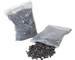 Xaralyn Sfeerhaard decoratie - gloeivlokken vermiculite - zwart - (0,5 liter) - decoratie sintels voor elektrische haarden - bootst smeulend vuur na
