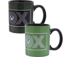 Xbox - Warmtewissel Mok - Groen en Zwart - 300ml