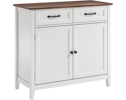 Xbro Keukenkast met 2 Laden en 2 Deuren – Buffetkast met Werkblad – Dressoir voor Keuken, Woonkamer of Eetkamer – 90x40x81 cm