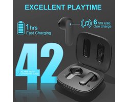 Xcruiser TONOMO Wireless Earbuds Bluetooth Headphones Noise Cancelling Earphones with Microphones 42H Playtime with Fast Charging Case Ear buds IPX7 Waterproof Earbud