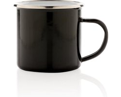 Xd Design Mok Vintage 0,35 Liter 7,8 X 8,6 Cm Staal Zwart