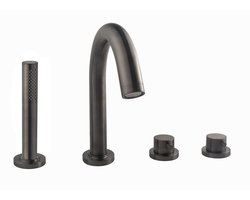 Xellanz Caral Inbouw Badrandkraan Afbouwset 4-Gats - Gunmetal