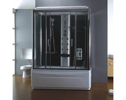 Xellanz Paris Bad-Douchecombinatie 170 x 90 x 220 cm - Aluminium Zilver