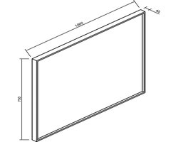 Xellanz Ribbella Spiegel Met Frame