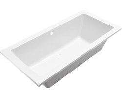 Xellanz Santino SQ Inbouw Duo Ligbad 180 x 80 x 49 cm - Mat Wit