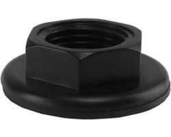 Xellanz Zwarte Bevestigingsmoer + Pakking Tbv Toiletkr. 1/2''