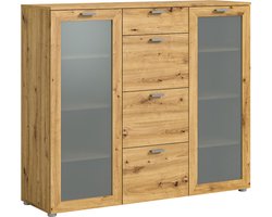Xeno dressoir 4 laden 2 deuren eiken decor.