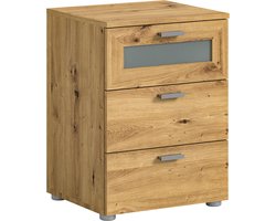Xeno nachtkastje 3 laden eiken decor.