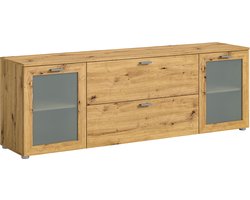 Xeno TV-meubel 2 laden 2 deuren eiken decor.