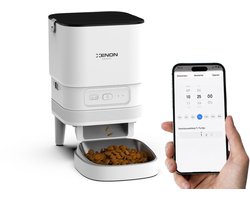 Xenon Smart X8612 Automatische Voerbak voor Huisdieren – Slimme Katten & Honden Voerdispenser – Programmeerbare Voertijden – Grote Capaciteit – Wit