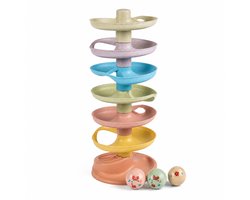 Xenovia Spiraaltoren 7-delig - incl. 3 ballen - Ballentoren/Ballenbaan - Motorisch & Educatief Speelgoed - Knikkerbaan - Stapeltoren - Montessori speelgoed