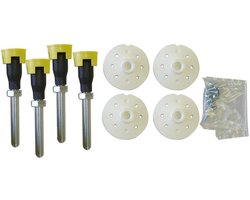 Xenz douchebakpoten universeel - 8-15cm verstelbaar - 4 stuks