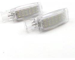 XEOD LED interieur verlichting - 6500K - Zonneklep - Makeup spiegel - Plug en play - Geschikt voor: Volkswagen, Skoda & Skoda - Canbus - 2 stuks 6000K