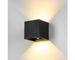 XEOD LED Wandlamp Binnen & Buiten Verlichting - Waterdicht - Met Bevestigingsmateriaal - 12W - Zwart
