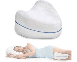 Xerolax Kniekussen - Beenkussen - Orthopedisch - Zijslaapkussen - Voor In Bed - Volwassenen - Orthopedisch Kniekussen - Wit