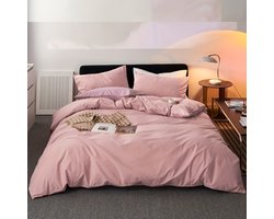 Xerolax Zacht Dekbed - Dekbedovertrek Inclusief 2x Kussensloop - Beddengoed - 240x220cm - Roze