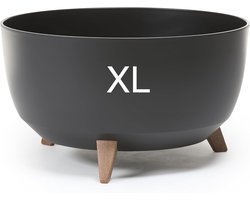 XL Bloempot met Poten - Ronde Kunststof Schedel met Inzetstuk - 27 cm Hoog, 47 cm Breed