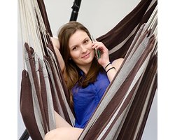 XL Hangstoel voor 2 personen - Comfortabele en stijlvrije zit hangmat - Draagvermogen tot 150 kg