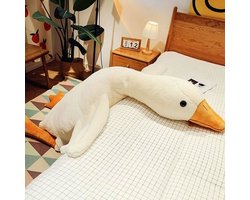 XL Knuffel Eend - Kussen - Groot - Gans - 130CM - Cadeau - Baby