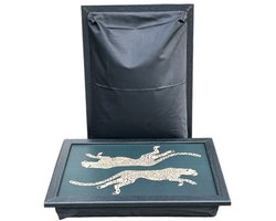 XL Laptray - Laptoptafel - Schootkussen - Extra Groot - Cheetah - 50x37x8 cm