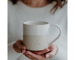 XL Mok Mama - Tas - Met oor - Liefde - Aardewerk - Grote mok - Mama - Handgemaakt - Servies - Valentijn - Decoratie - Geschenk - Cadeau - Koffie - Thee - Origineel Cadeau - Uniek