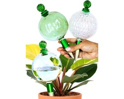 XL Zelfbewateringsbollen voor Planten - Handgeblazen Glazen Waterbollen - Automatische Plantenbewateraar voor Indoor en Outdoor