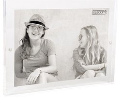 XLBoom Acrylic Magnetic Fotolijst 16x21cm Transparant - magnetische minimalistische fotolijst in acryl - design fotokader