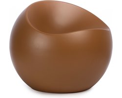 XLBoom Ball Chair Amber Matt - Design ronde stoel van gerecycled ABS - Verkrijgbaar in diverse kleuren - Speelse binnen- en buitenstoel door Finn Stone