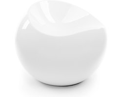 XLBoom Ball Chair White - Design ronde stoel van gerecycled ABS - Verkrijgbaar in diverse kleuren - Speelse binnen- en buitenstoel door Finn Stone