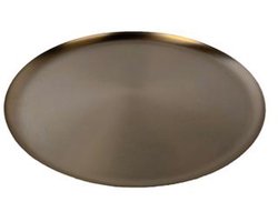 XLBoom Bao Tray Ø 49cm Soft Black - Design serveerschaal van roestvrij staal - Verkrijgbaar in Soft Black | Matt Black | Soft Copper | Red | Green - Luxe dienblad voor tafel & interieur